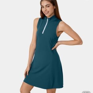 HALARA Sleeveless Teal Golf Dress